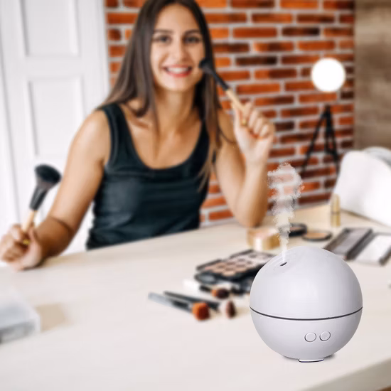 Air Humidifier LED Lamp Mini Essential Oil Diffuser Car Purifier Aroma Anion Mist Maker
